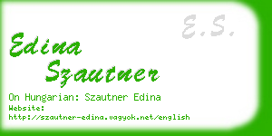 edina szautner business card